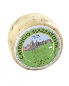 Formaggio Misto al pistacchio - ovino-vaccino 1,4-1,6 Kg - stagionatura 20 giorni - Caseificio Mazzatosta